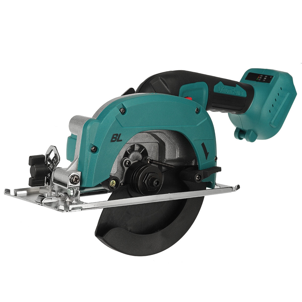 132/150mm draadloze elektrische cirkelzaag gebogen snijden verstelbare afkortzaag voor houtbewerking fit makita 18v batterij