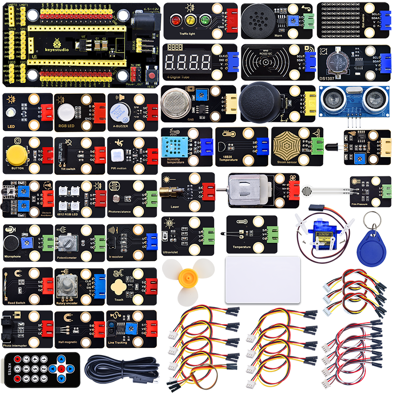 raspberry pi pico 37 in 1 sensorkit zonder moederbord basisintroductie micropython-programmering