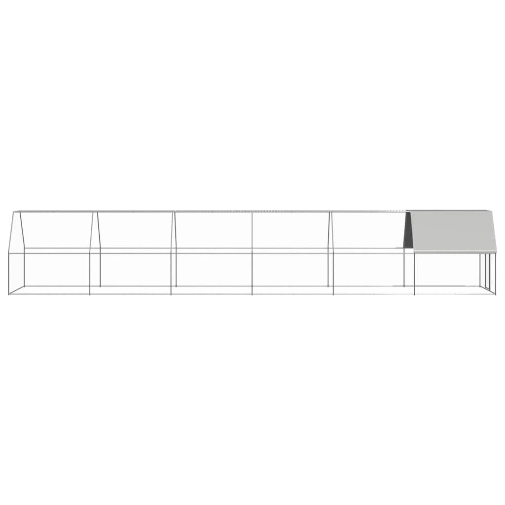 buiten kippenkooi 6.6 inch x39.4 inch x6.6 inch  gegalvaniseerd staal