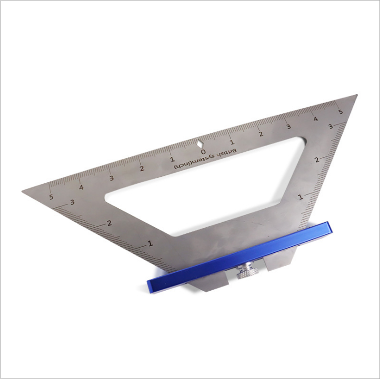 140mm rvs inch houtbewerking driehoek heerser multifunctionele schrijfhoek heerser voor diy