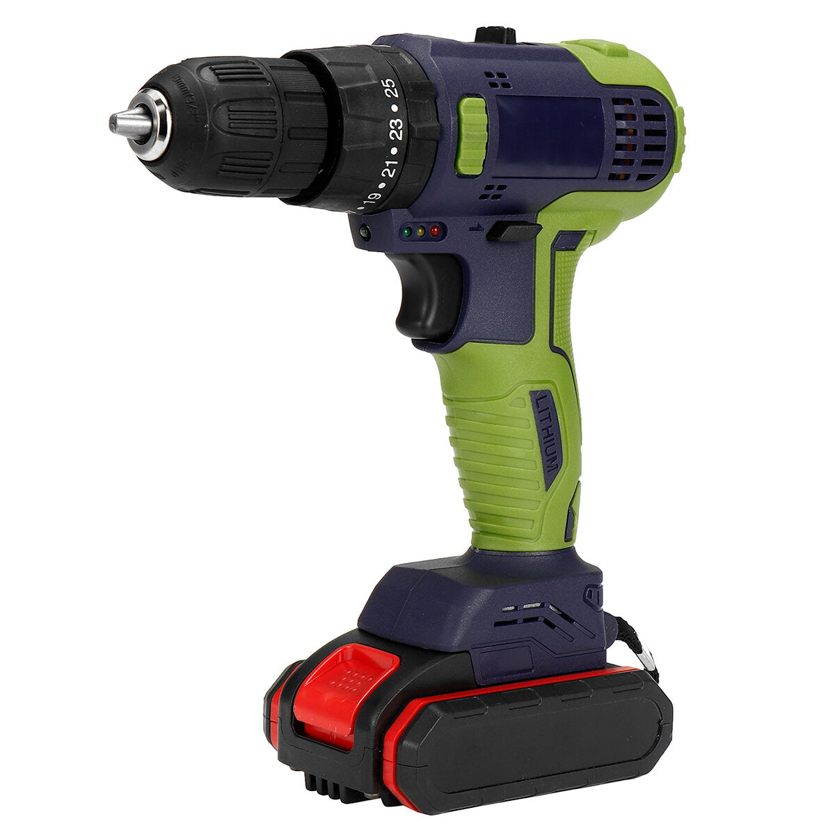 32v borstelloze klopboormachine lithium elektrische koppelboormachine met 1/2 batterij led-lampje