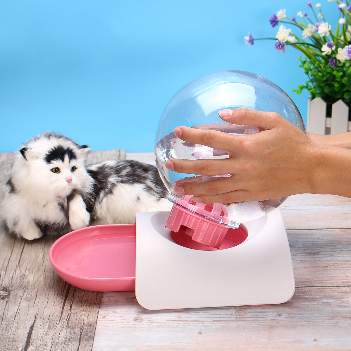 2.8l automatische dieren fontein kat kat hond water dispenser grote intersting drinkbak plastic automatische feeders