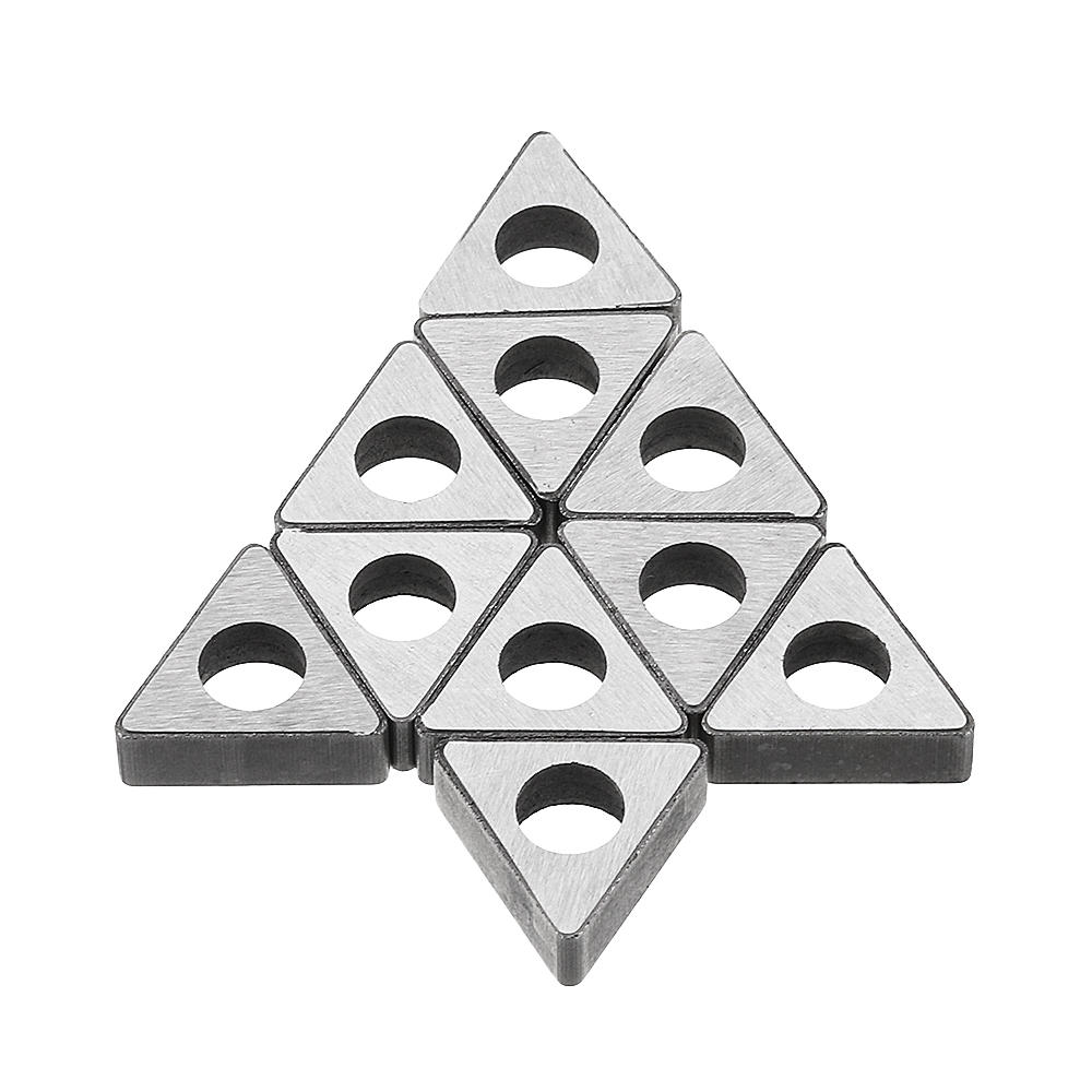 10 stuks carbide shim accessoires cutter pad mt1603 / mt1604 / mt2204 voor cnc draaibank gereedschap tnmg16 tnmg22 inserts