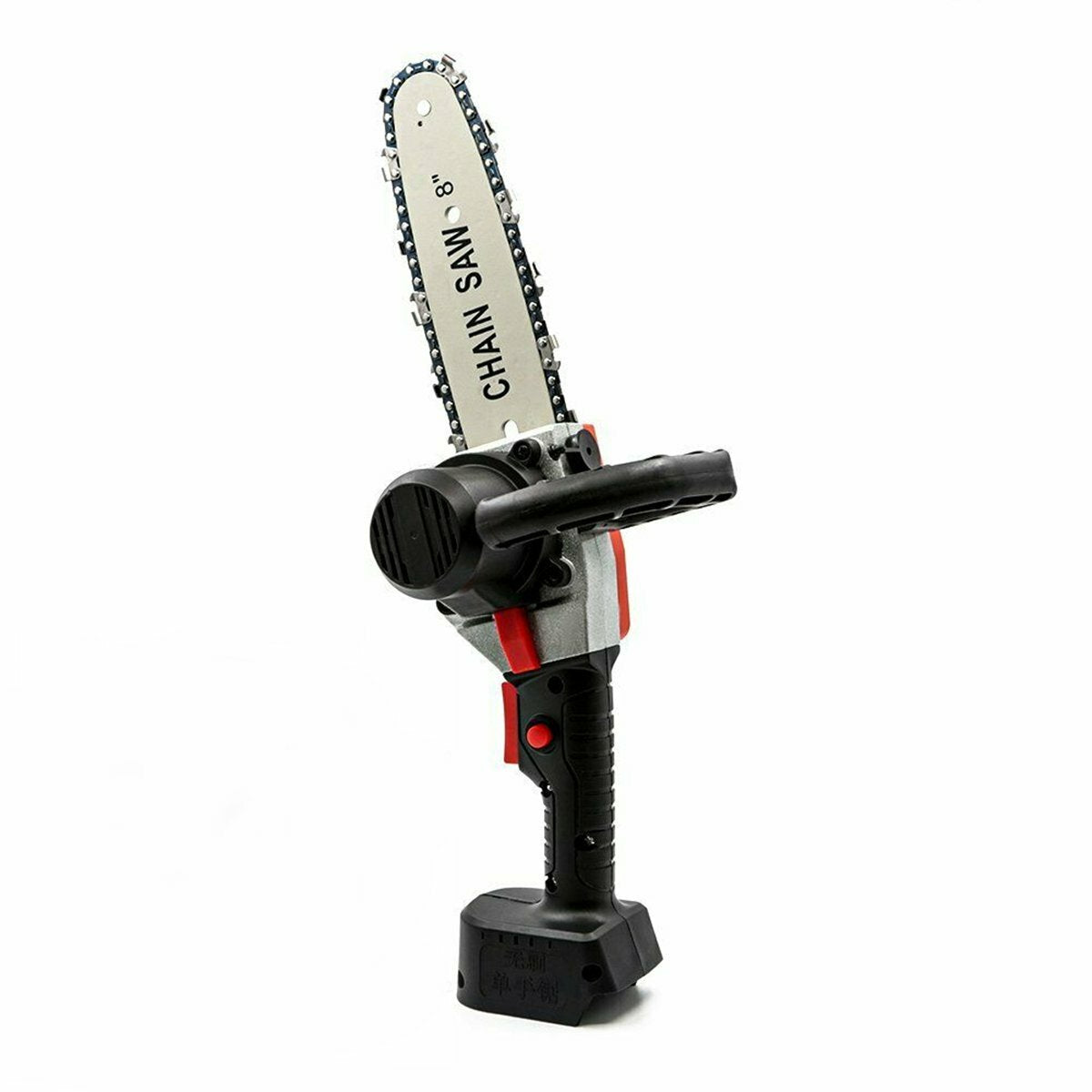 288vf 8 inch draadloze elektrische kettingzaag houtsnijder eenhandzaag houtbewerkingsgereedschapset met 1/2 batterijen