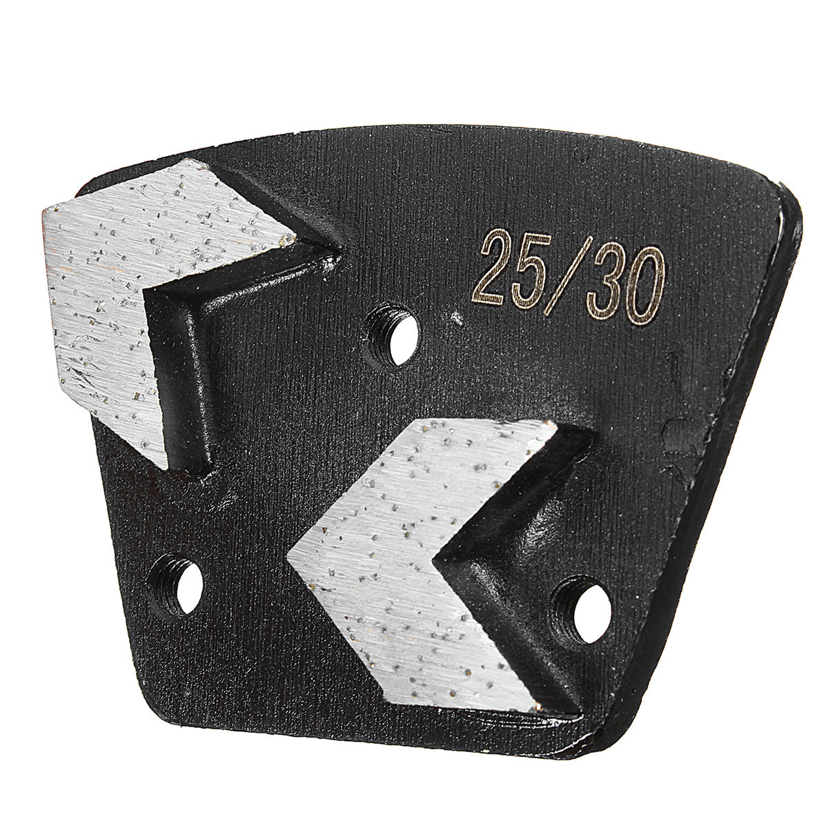 25/30 grit medium bond plate trapezoïde slijpschijf voor bolt on grinders