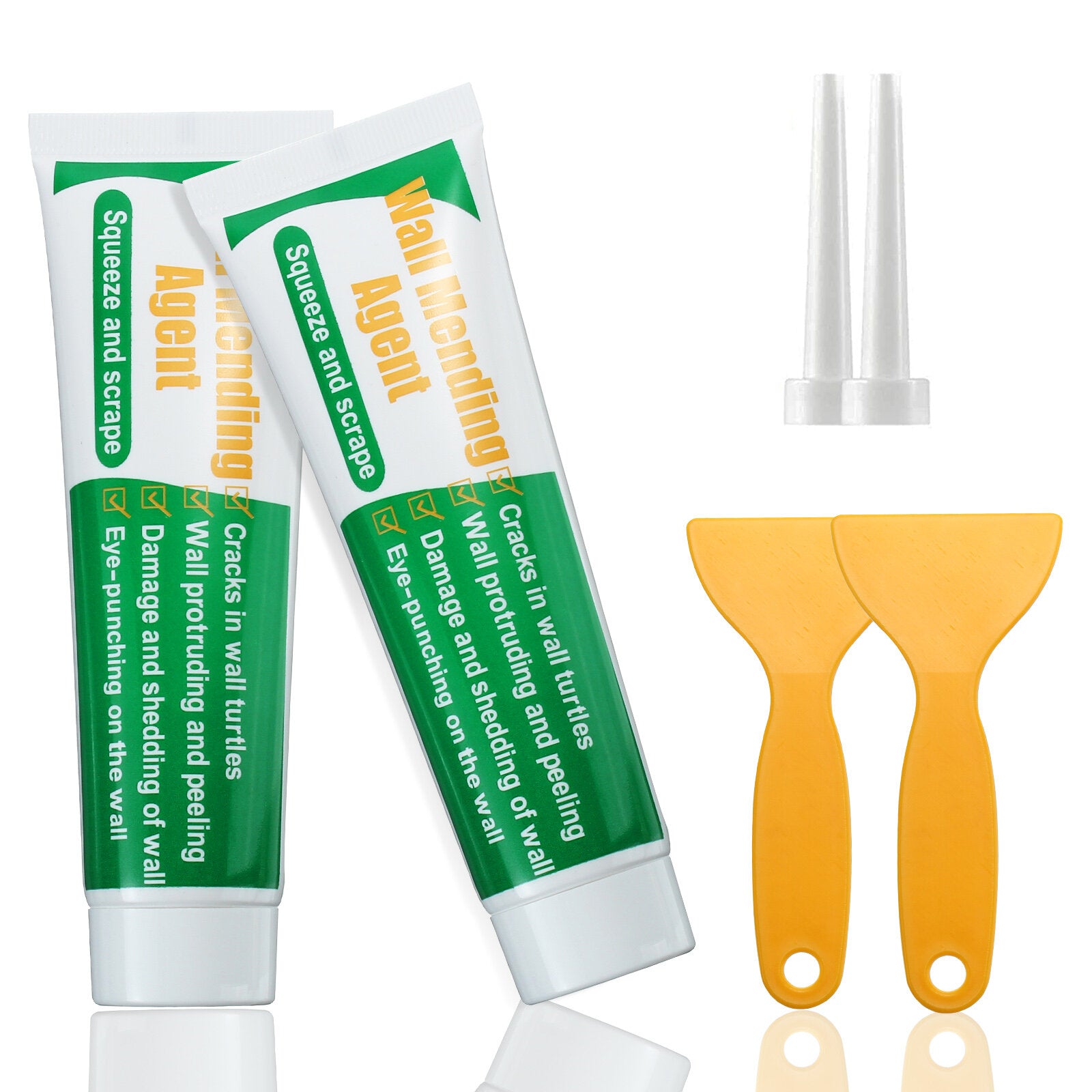 gochange muur reparatie tools 2 sets muurverf + kop + schraper handige metselaar home improvement tools