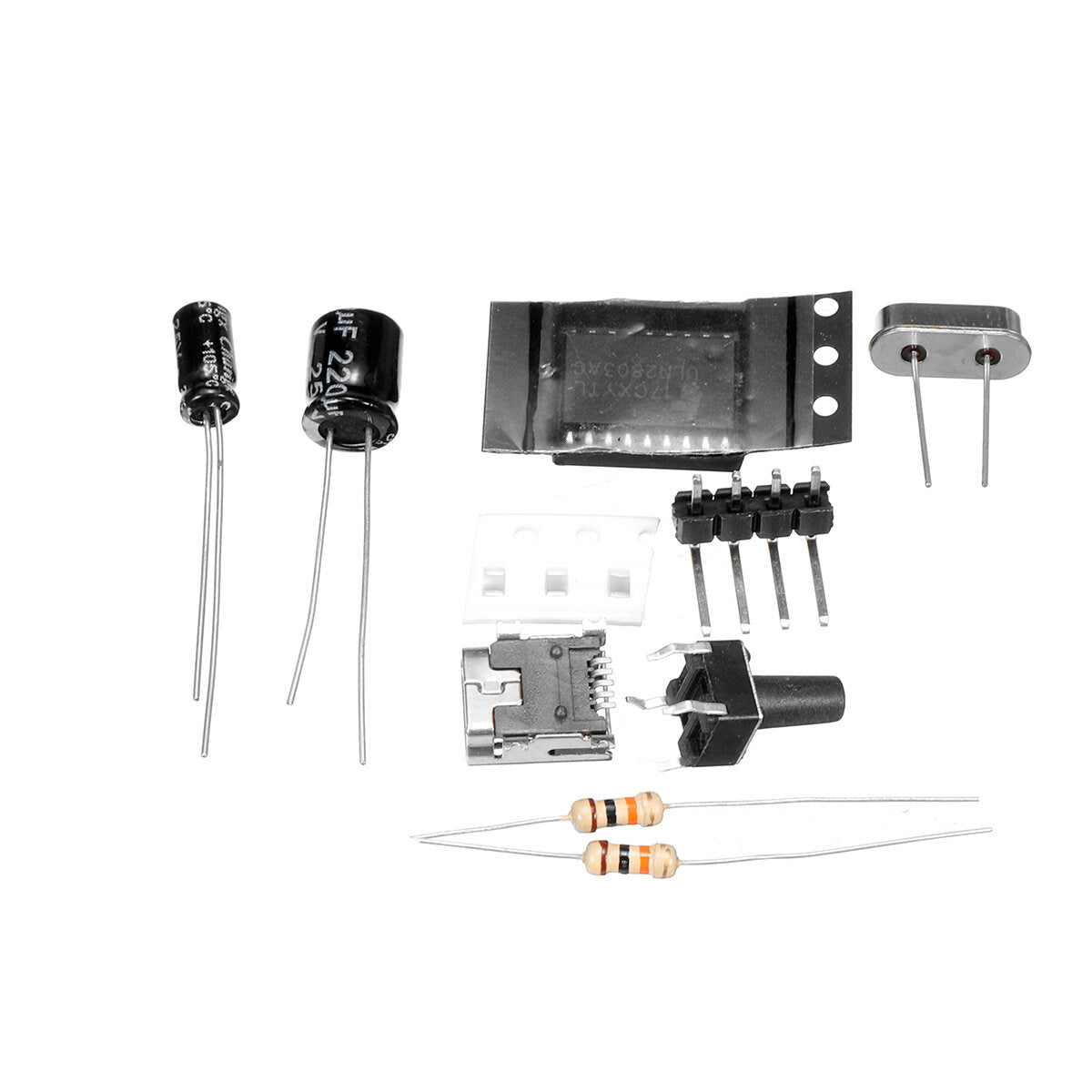 dhz full-color rgb hartvormige led knipperende kit elektronische kit