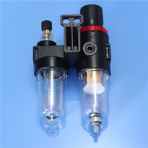 g1/4 in-line luchtcompressor filter regulator gauge trap olie water regulator)