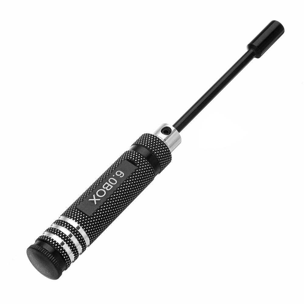 metalen 6.0 mm zeskantige schroevendraaier gereedschap moer sleutel socket schroevendraaier wrench