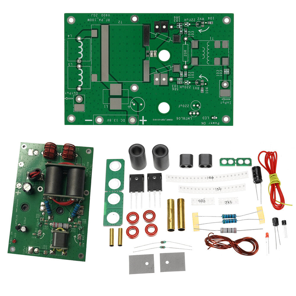 100w lineaire hoogfrequente rf-eindversterkerkit met laagdoorlaatfilter draadloze stroomtransmissie diy-kit