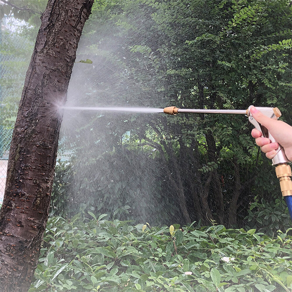 25-100ft uitbreidbare tuin eu-stekkerslang duurzame flexibele lichtgewicht waterspuitpistolen