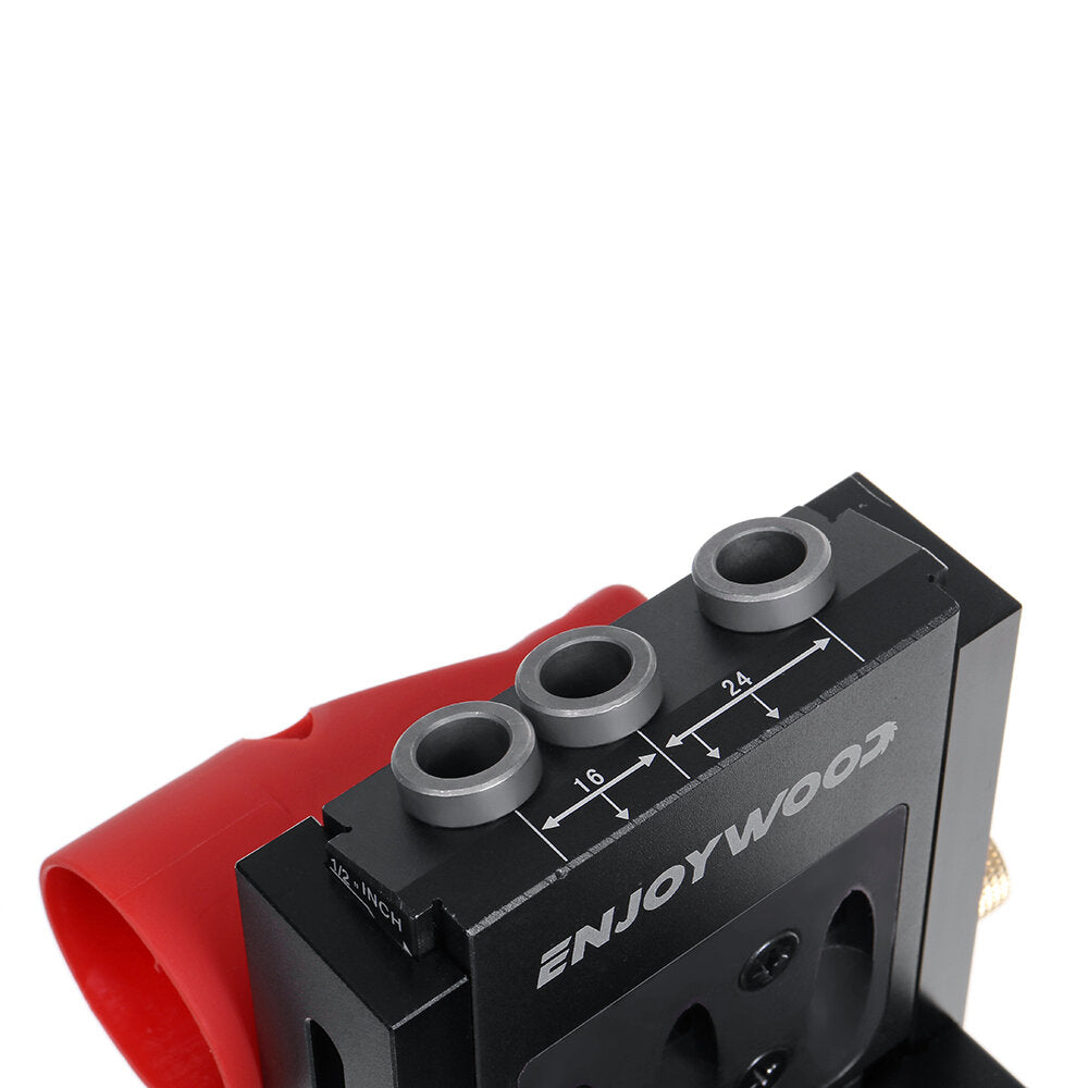 enjoywood xk4 pocket hole jig kit aluminium verstelbare houtbewerking boorgids voor schuine gaten met boor