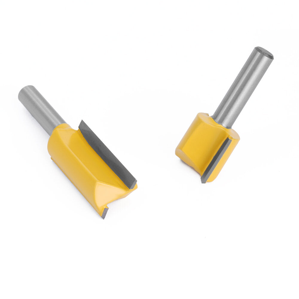 lavie 5 stuks set 8mm schacht rechte bit tungsten carbide dubbele fluit frezen frees voor hout houtwerk tool c08002t5a