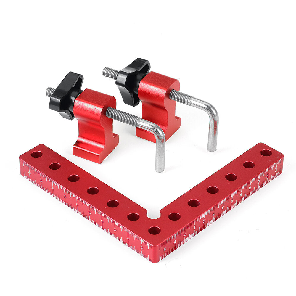 houtbewerking precisieklemmen vierkant l-vormig extra armatuur splicing board positioneringspaneel vaste clip timmerman vierkante liniaal houtbewerkingsgereedschap