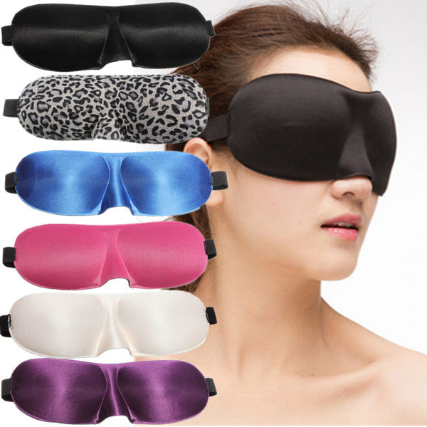 zijde foam 3d oogmasker schaduw comfort knipper patches blinder shield reis slaaphulpmiddel