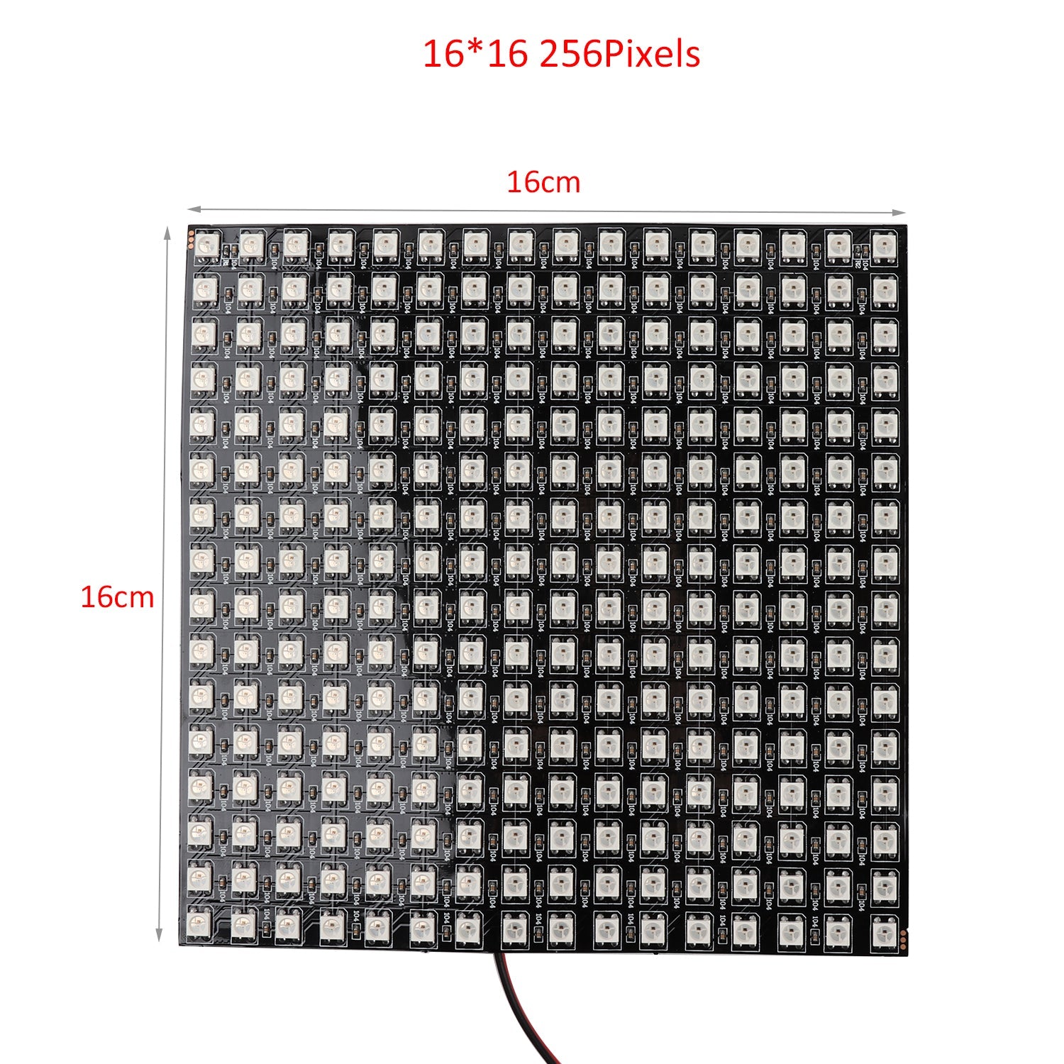 16 * 16cm ws2812 256 pixels digitale matrix led-modulestrip + 13 toets ...