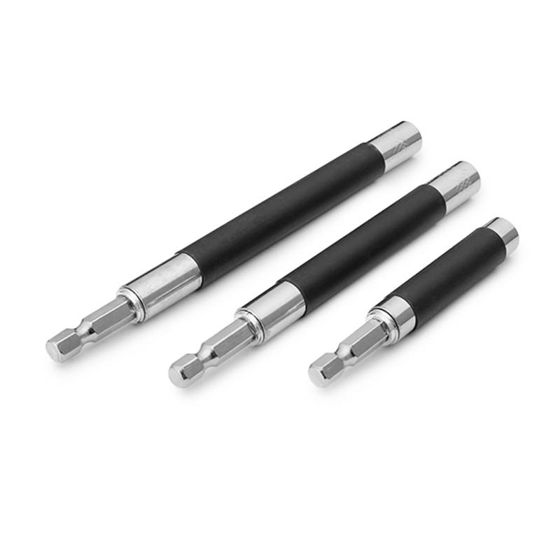 3 stuks 1/4 inch hex magnetische 80/120/140mm schroevendraaier bit houder socket extension bar