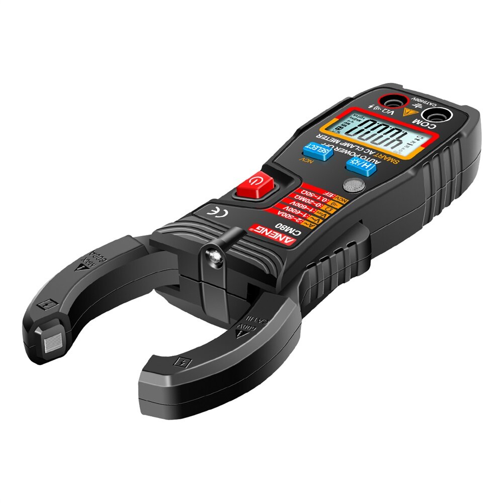 aneng cm80 4000 telt smart digitale stroomtang dc stroom spanning weerstand tester auto bereik ncv multimeter