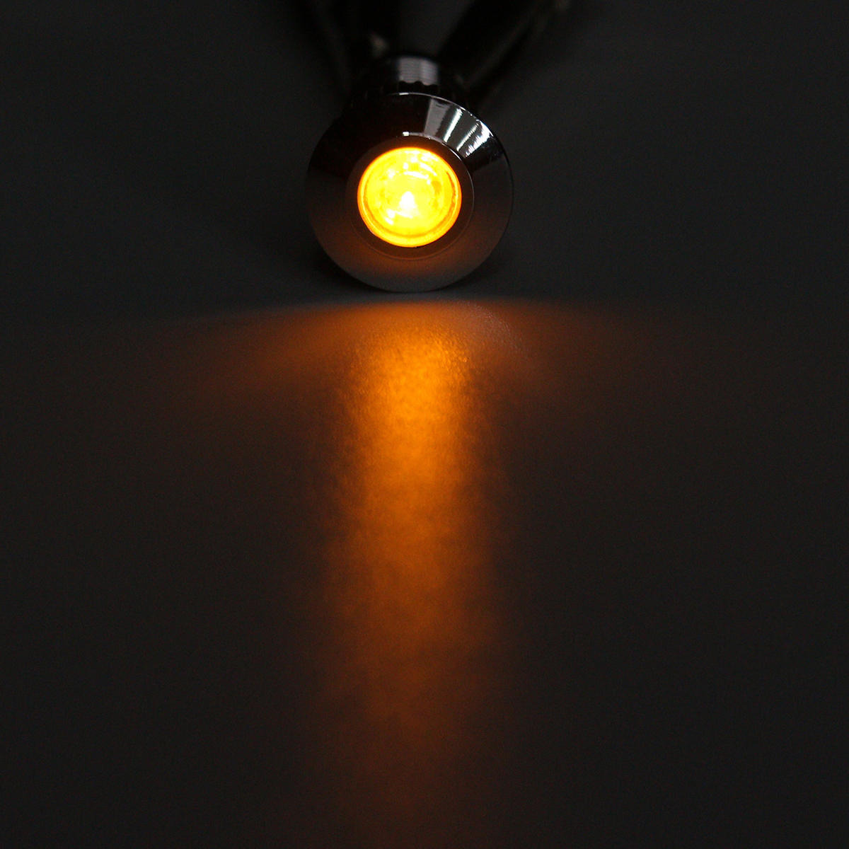 12v metaal 8mm led-lampje dash lamp waarschuwingslampje waterdicht