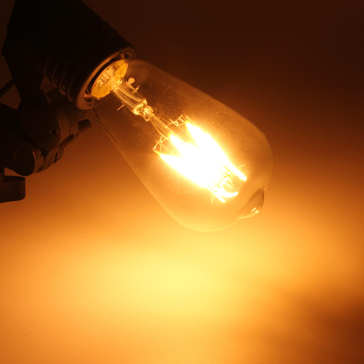 ac85-265v niet-dimbare warm wit 480lm e27 st64 6w led cob gloeilamp voor indoor home