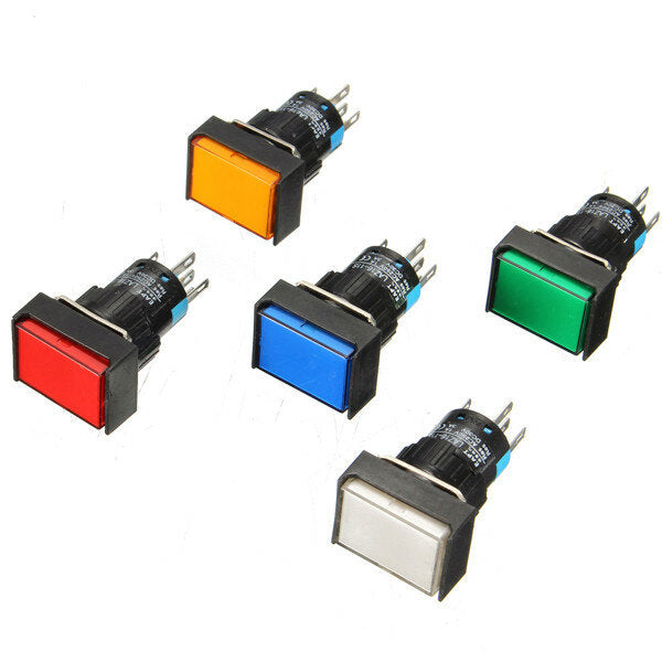 dc 24v drukknop zelfreset momentary switch led light