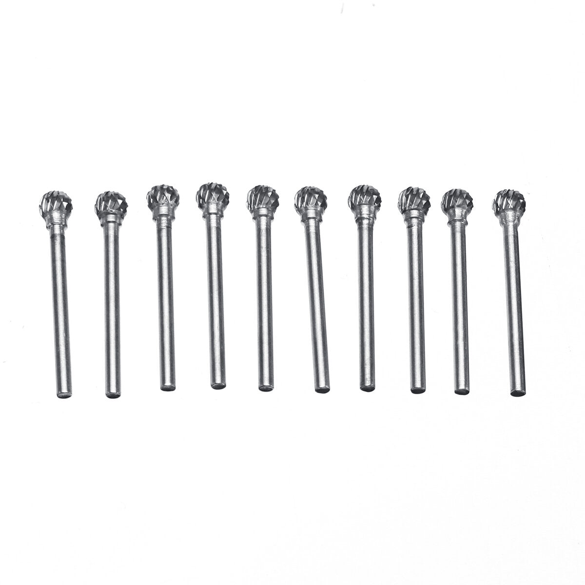 10 stuks dubbel gestreepte wolfraam staal vhm-bramen roterende vijl gereedschap boren kit: