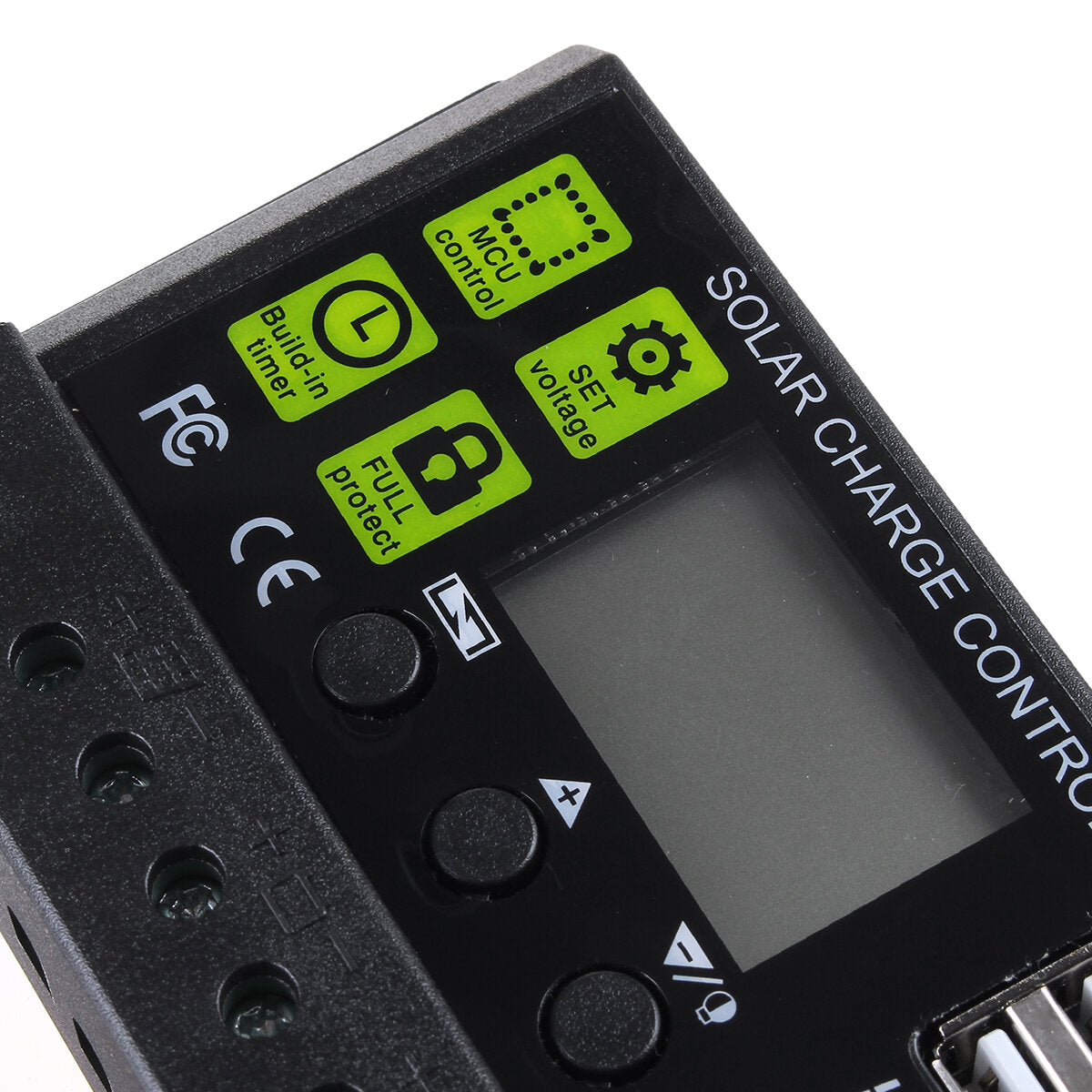 pwm 10a 12v/24v auto zonnepaneel solar laadregelaar batterij oplaadadapter lcd usb