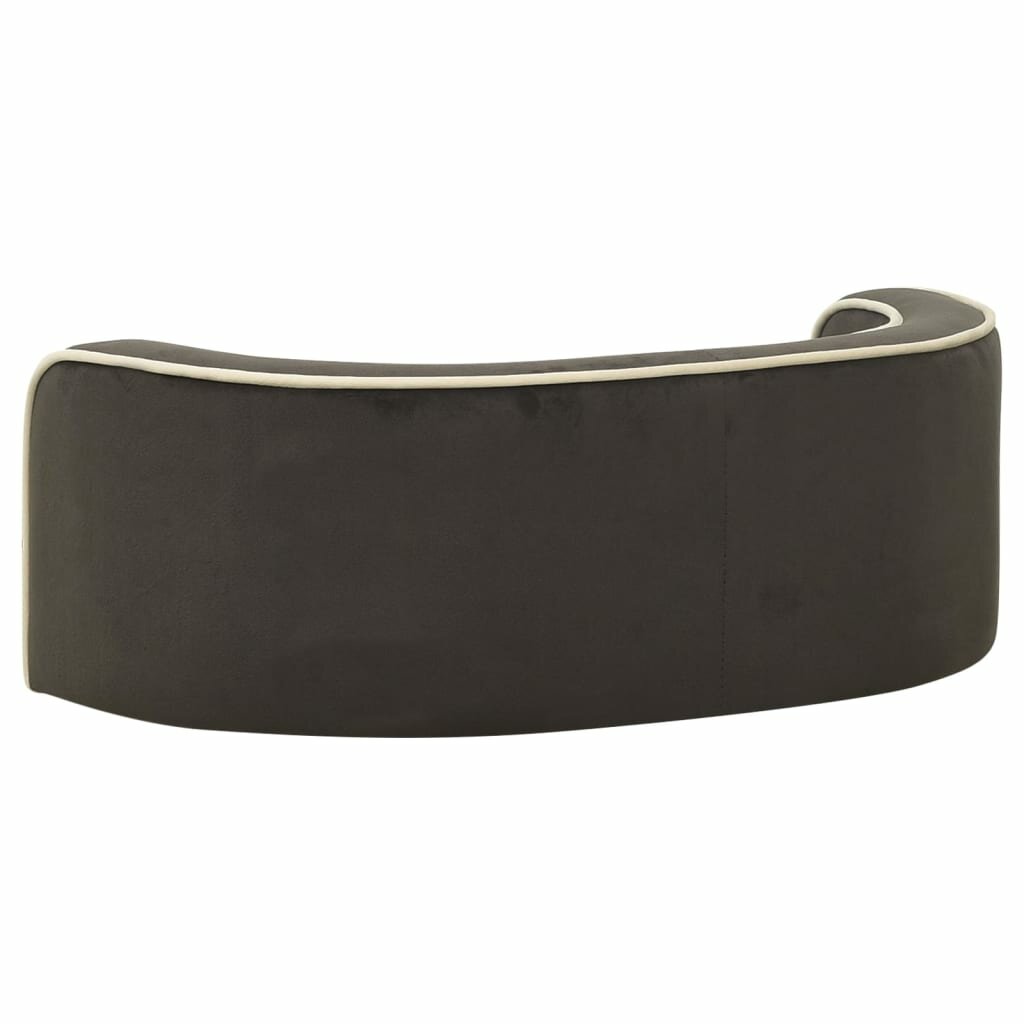 hondensofa opvouwbaar 73x67x26 cm pluche donkergrijs