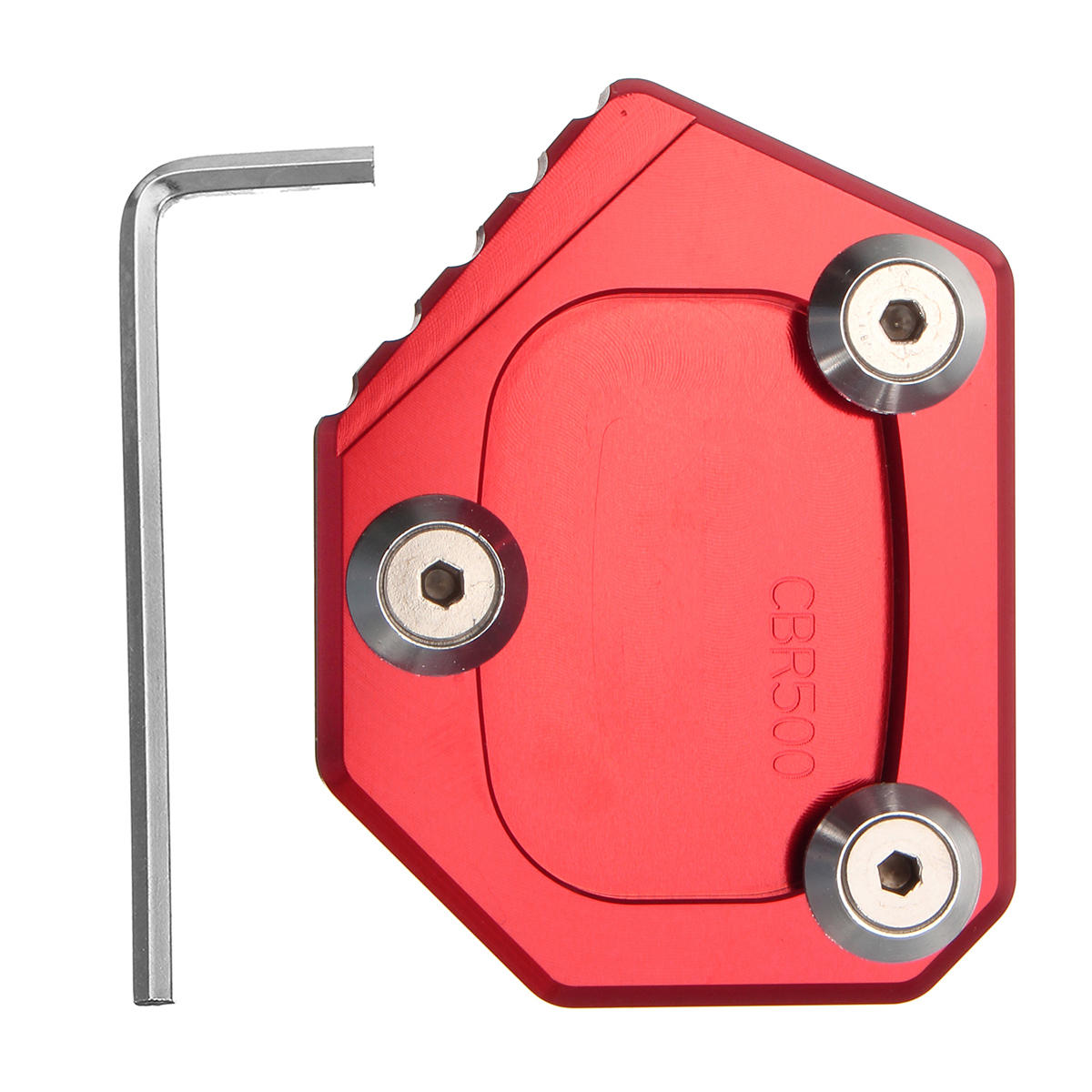 cnc aluminium kickstand zijstandaard pad voor honda cbr500r cb500f / x 2013-2015