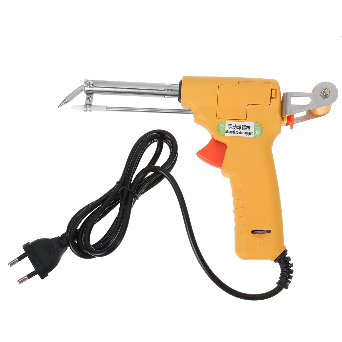 220v eu-stekker 480 ~ 600℃ legering + kunststof interne warmte / externe warmte handmatig soldeerboutgereedschap voor tin