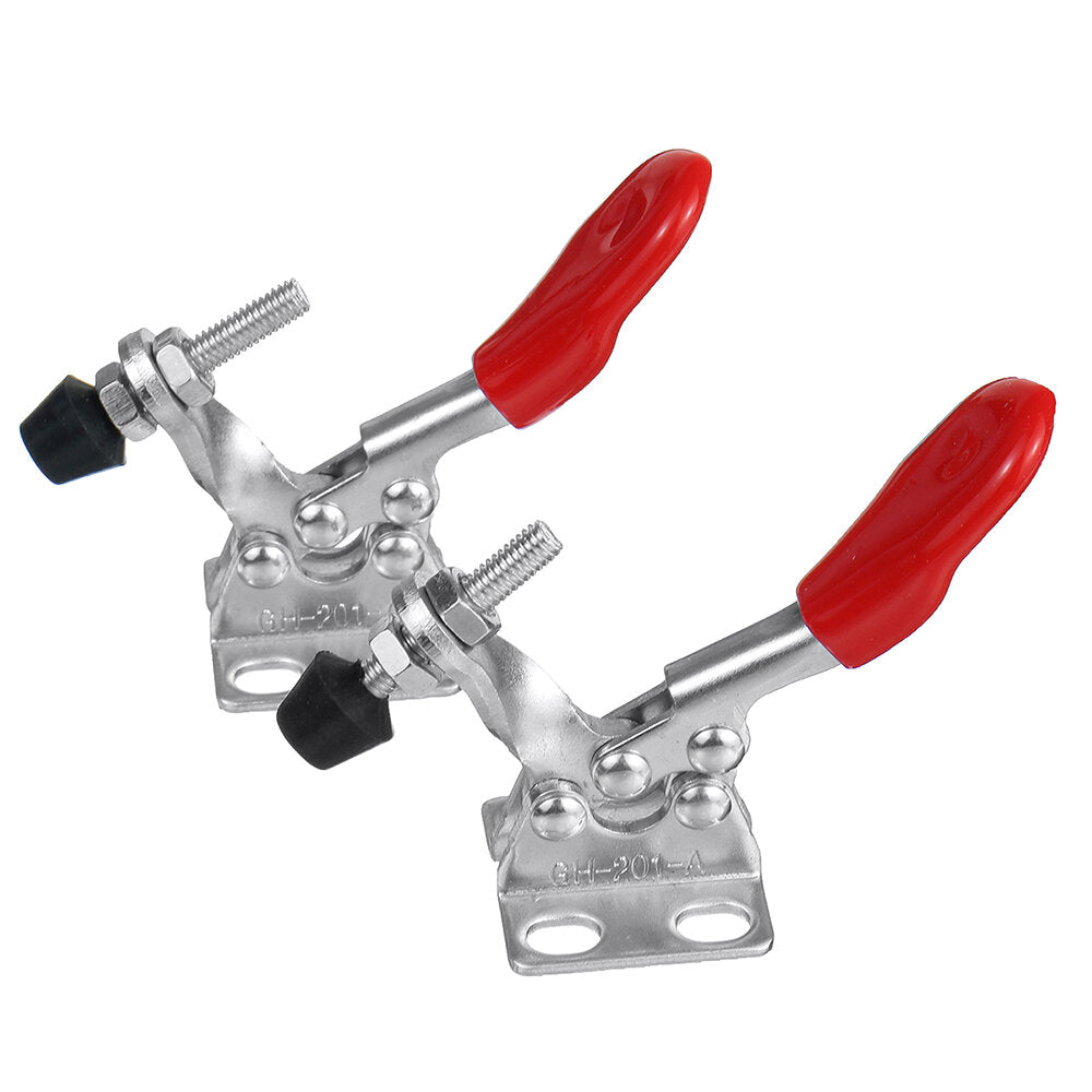 2 stuks gh-201-a houtbewerking gereedschap positionering quick release handmatig gereedschap 27 kg klemcapaciteit horizontale klemklem