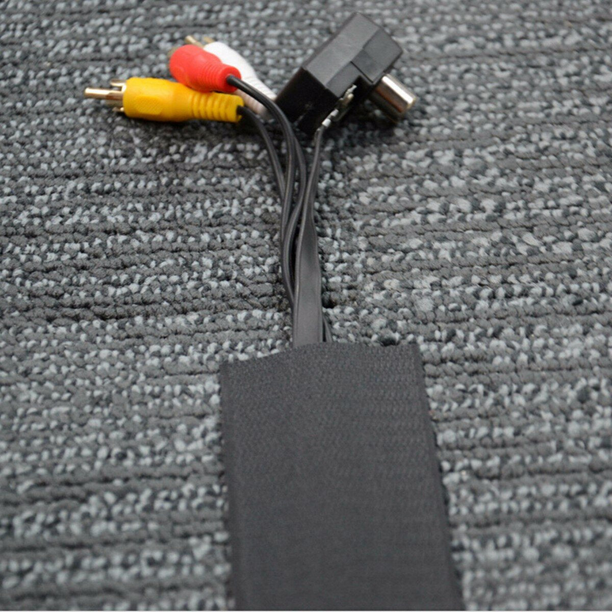 5 m zwart nylon kabelafdekking voor tapijt