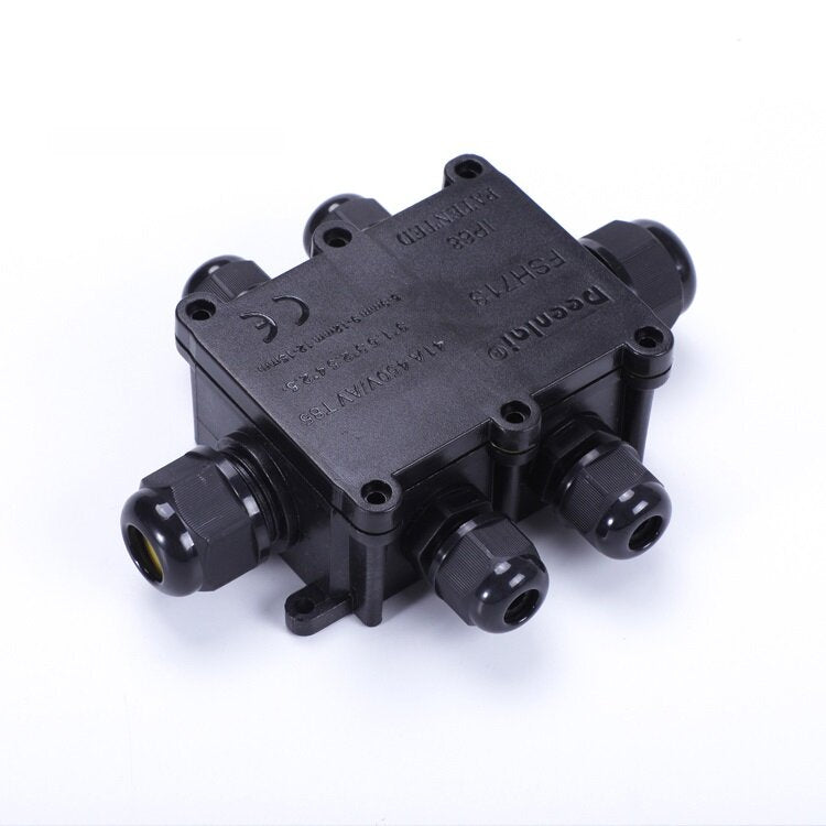 deenlai 2p/3p/4p kleine plastic pc ip68 waterdichte elektrische aansluitdoos 713 met terminal with