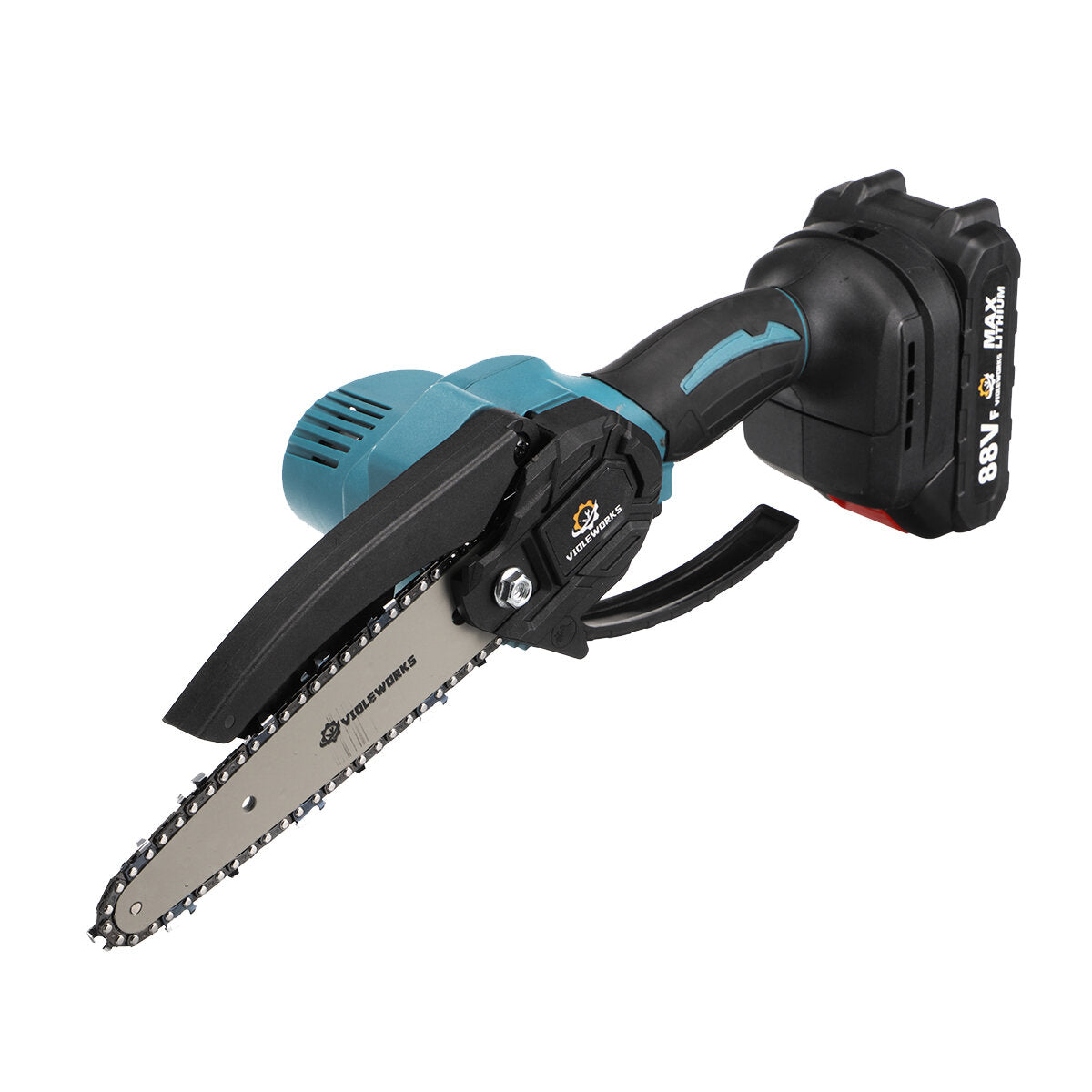 88vf 6 inch elektrische kettingzaag 1500w draadloze eenhandszagen houtbewerking tool houtsnijder w/geen/1/2 batterij voor makitabattery