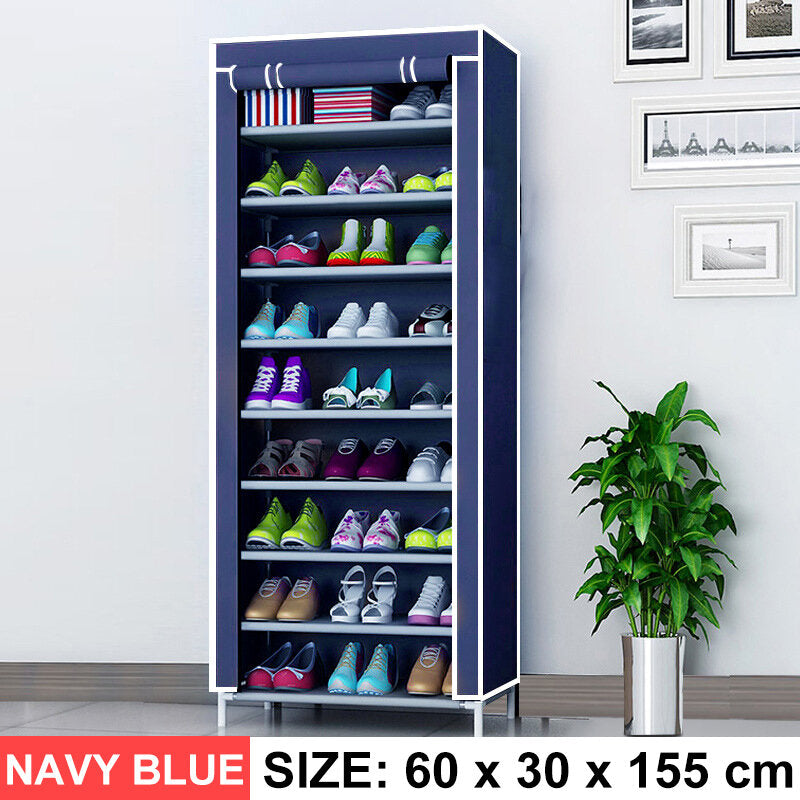 10 tier dhz schoenenrek draagbare opbergkast organizer garderobe stofdicht