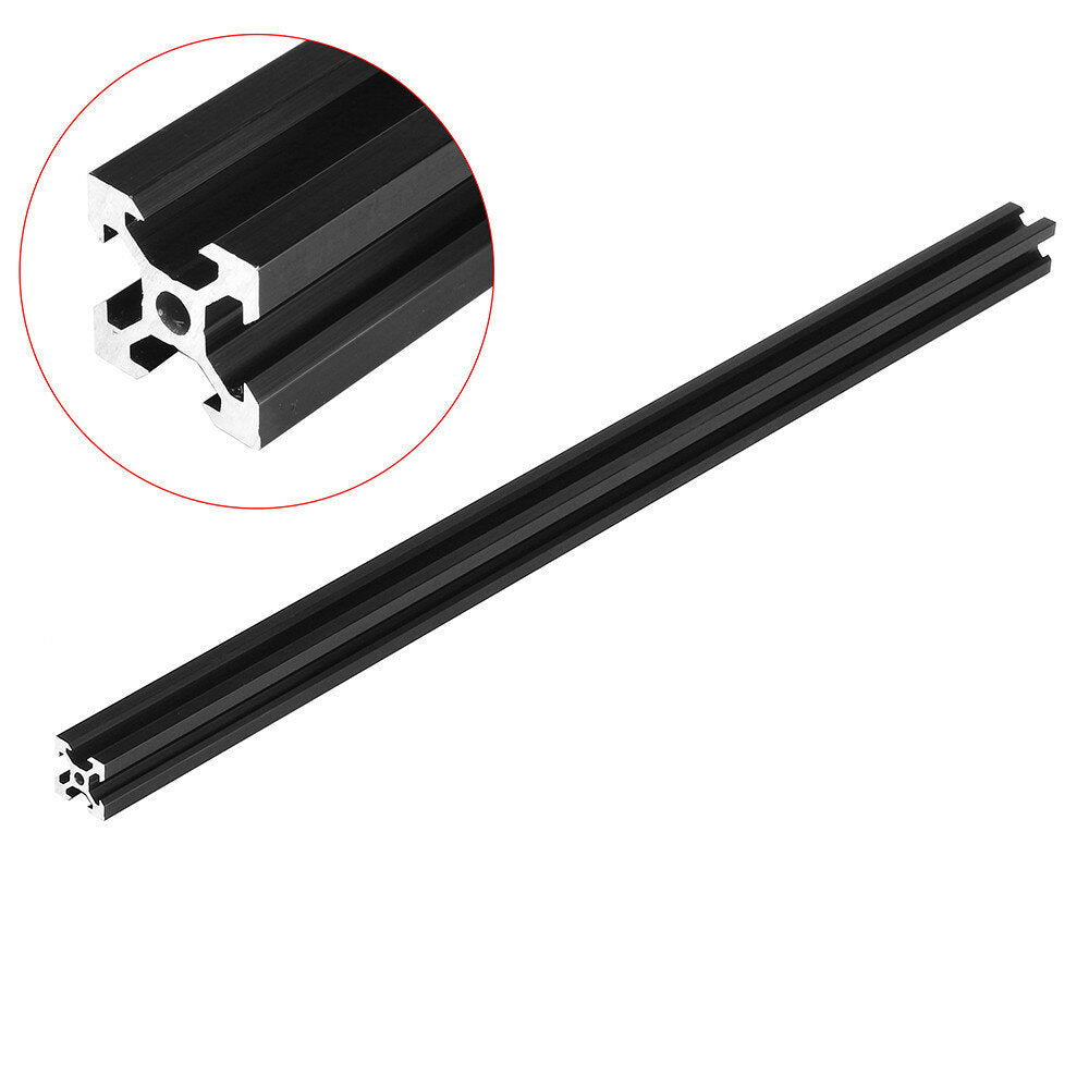 black 2020 v-sleuf aluminium profiel extrusieframe voor cnc lasergraveermachine