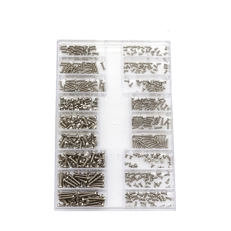 500 stuks duurzame mini schroef dhz kit 18 soorten monteer laptop reparatie schroef fastener