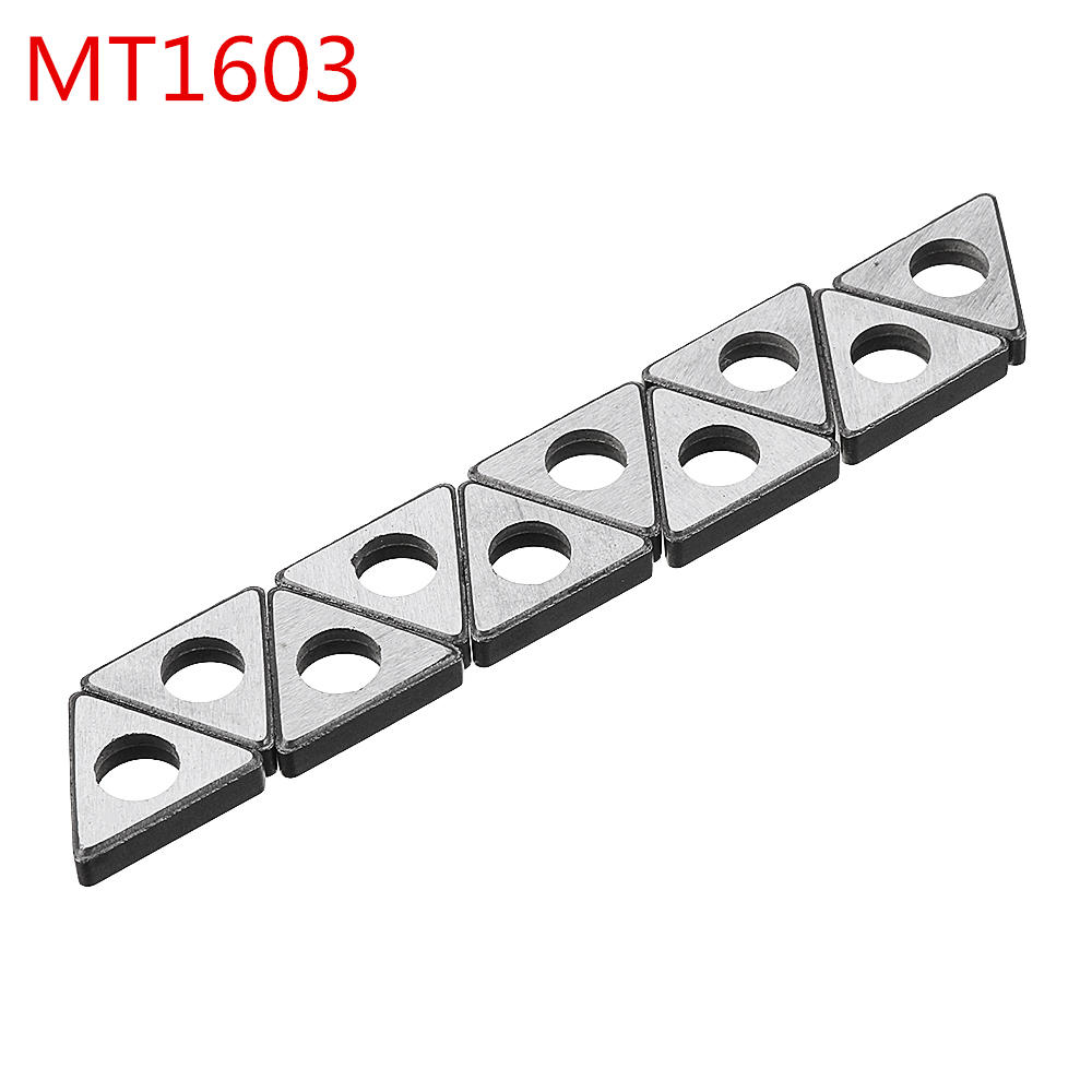 10 stuks carbide shim accessoires cutter pad mt1603 / mt1604 / mt2204 voor cnc draaibank gereedschap tnmg16 tnmg22 inserts