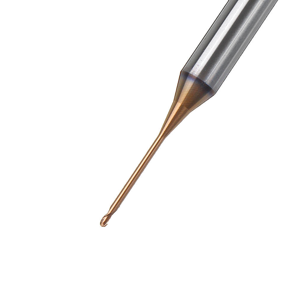 r0.4 2 fluiten kogelneus lange nek frees hrc60 cnc diepe inkeping frees: