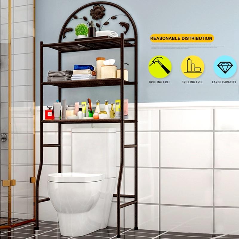 augienb aug-bs1 badkamer multifunctionele ma tong jia plank wc organiseren rack vloer wasmachine frame plank keuken opbergrek