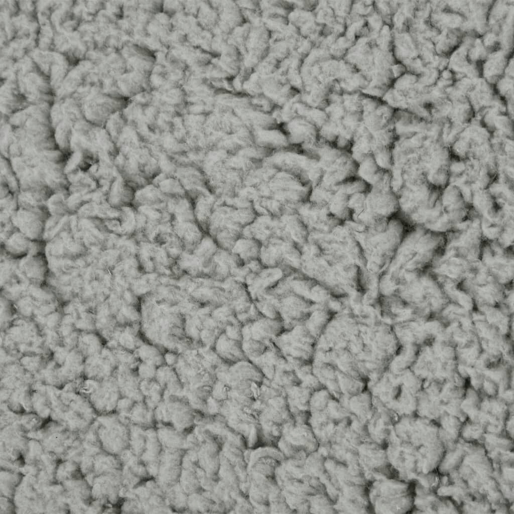 hondenmand ergonomisch linnen look 75x53 cm fleece grijs