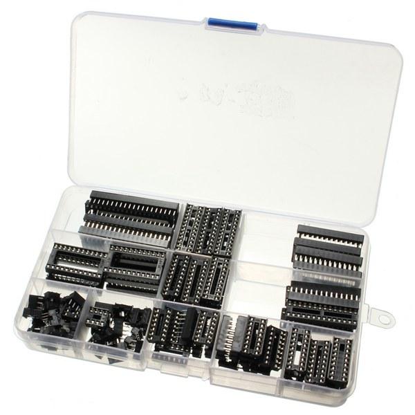 95 stuks dip ic sockets 6/8/14/16/18/20/24/28 pins adapter soldeer type socket kit