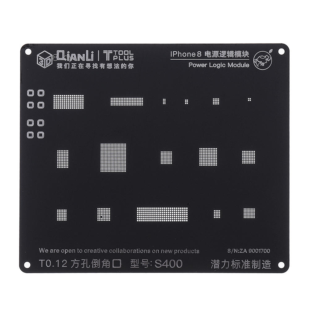 qianli s400 3d bga reballing stencil power logic module bga reballing repair tool voor ios 5 5s 6 6s 7g 7plus 8 8p