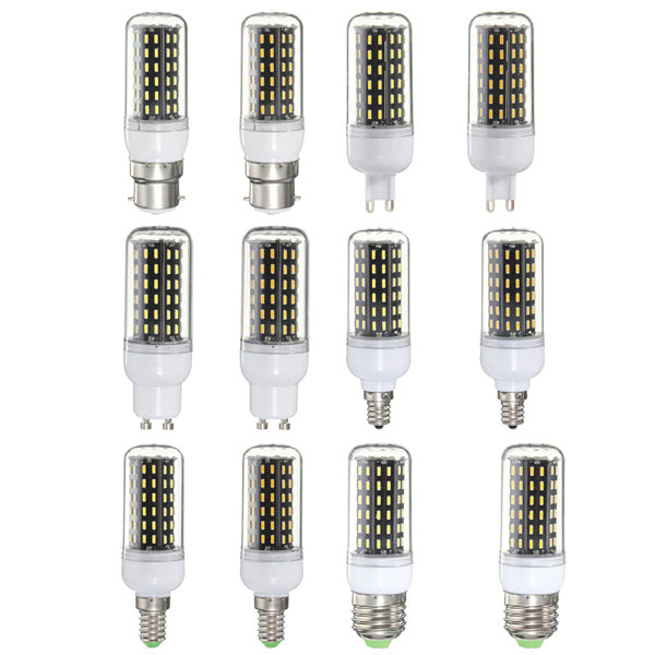 e27/e14/e12/b22/g9/gu10 led-lampje 6w smd 4014 96 600lm zuiver wit/warm wit maanlicht lamp ac 220v