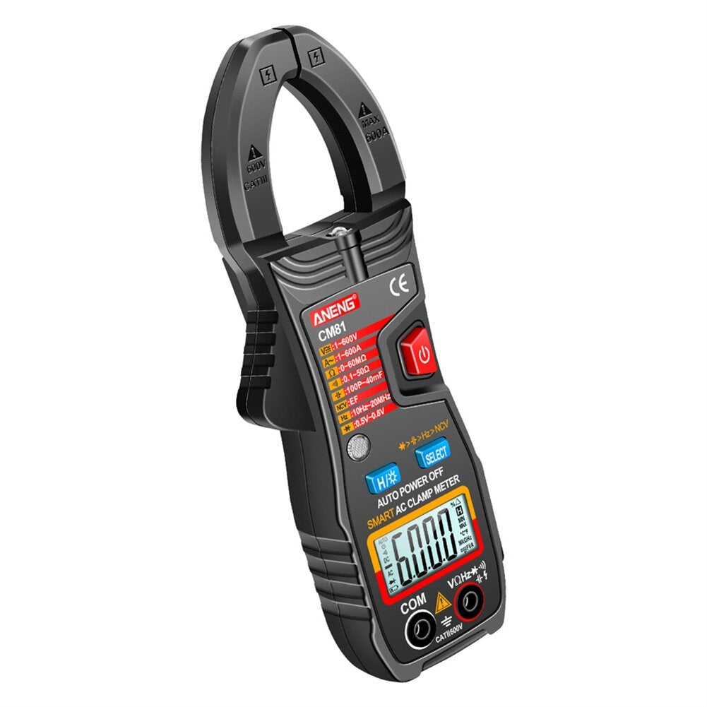aneng cm81 6000 telt auto range ncv digitale stroomtang dc/ac spanning stroom weerstand frequentie capaciteit tester