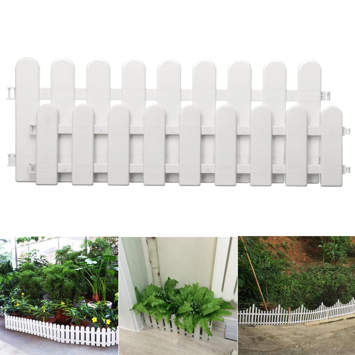 12 stuks flexibele tuin gazon gras rand piket grenspaneel kunststof muur hek board: