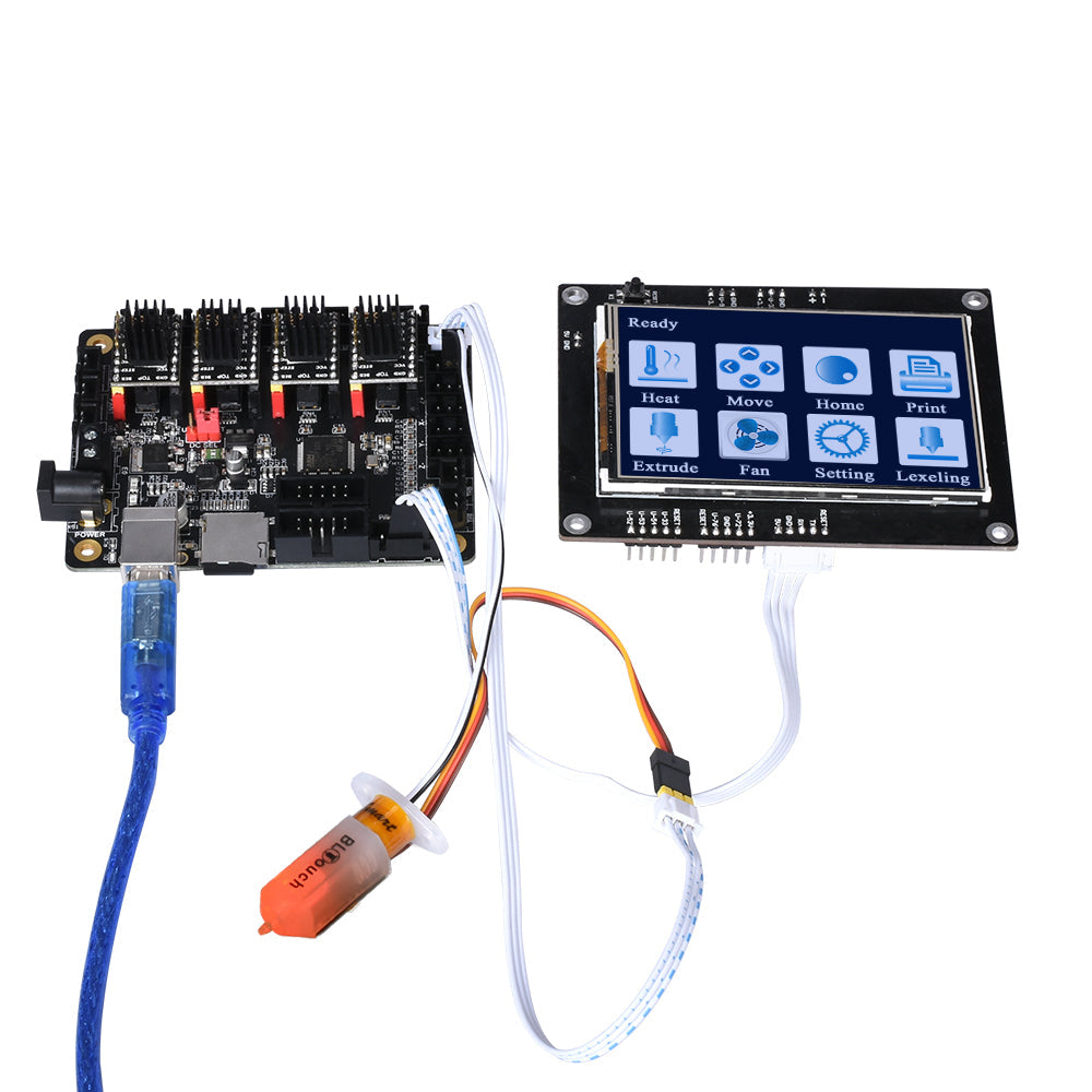 Uadme Moederbord 3D-printer, 32-bits 3D-printerbesturingskaartenset, met geïntegreerde ESP32, 8 MB chip, Marine 2.0x