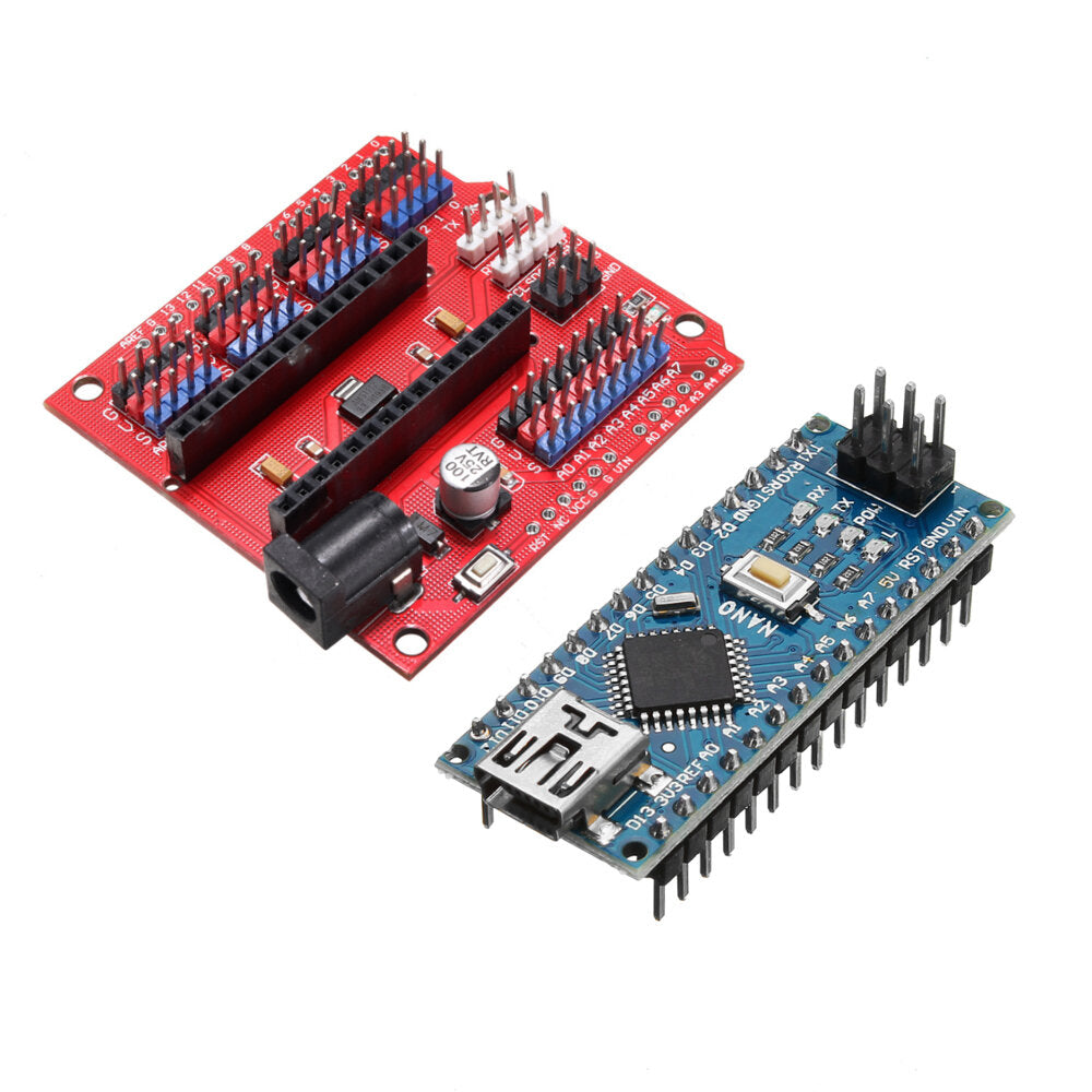 funduino nano expansion board + atmega328p nano v3 verbeterde versie