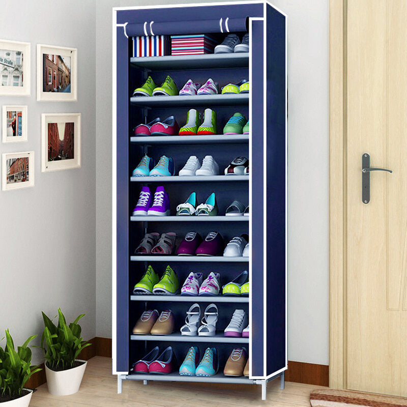 10 tier dhz schoenenrek draagbare opbergkast organizer garderobe stofdicht
