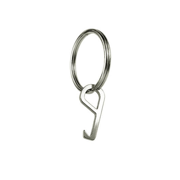 mini roestvrij staal haak flesopener edc gadget met sleutelhanger